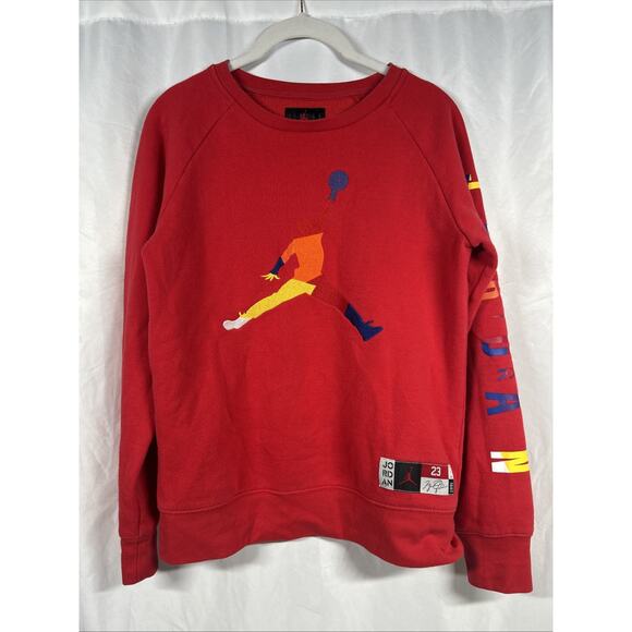 Nike Air Jordan DNA Youth Sweatshirt Size Large 12-13 Embroidered - Picture 1 of 6